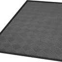 tonchean Front Door Mat, 60" x 36" Welcome Mat for Outdoor Indoor, Commerical Entrance Mats with Non-Slip Rubber Backing, Low Profile Entryway Outside Mats, for Entrances Patio Porch, Grey