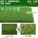 XLX TURF Artificial Grass Runner Rug - 2FT X 10FT Thick & Realistic Outdoor Fake Grass Carpet for Balcony Patio - Pets Friendly Turf Mat for Dogs Potty with Drainage, 1.38" Pile Height