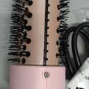 Thermal Brush for Blowout  1.5 Inch Heated Round Brush with Negative Ions, Dual Voltage, Dual PTC, 6 Heat Settings, Salon Smooth Hair, Less Frizz, Travel-Friendly, Pink