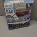 Mega Jumbo XXL Vacuum Storage Bags with Pump, Supersized Compression Space Saver for Comforter, duvet, Bedding, Blanket Storage, Vacuum Seal Bags for Clothing, Durable Safe Poly Material