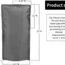 Outdoor Faucet Covers Freeze Heat Protector for Winter & Summer Reusable Insulated Waterproof Spigot Covers for Garden Lawn Faucets Sprinkler Systems and Yard Hydrant,25H x 13.5W,Grey