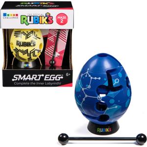 Rubik's 6073831 Smart Egg, Egg, Patience Game: Bring the Stick Through the Labyrinth, Train Concentration and Skill, Sorting Random Selection, Suitable from 6 Years, Red