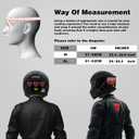 Full Face Motorcycle Helmet - DOT Approved, App Programmable Rear Display, USB Charging, Adult Dirt Bike Helmet for Men & Women, Size: M