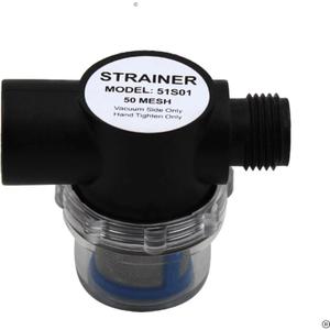 SEAFLO Water Pump Inline Strainer Filter (MN:51S01) - 1/2" NPSM Inlet/Outlet - RV Replacement- Compatible, Shurflo, and WFCO Pumps (01-Pack)