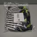 IDOPIP Kids Girls Halloween Costume Black and White Striped Costume Suit Clown Tutu Dress Headband Outfits for Photo Shoot (5-6 Years)