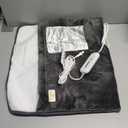 Medical king Foot Warmer Electric Heated Foot Warmer, 3 Temperature Settings, Auto Shut Off, Machine Washable - Flannel Grey Medical King