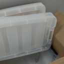 IRIS USA 13 QT Plastic Storage Box with Lid and Latches - 6 Pack - BPA-Free, See-Through Organizing Solution, Durable Nestable Stackable Containers, Secure Pull Handle - Clear