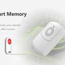 Caregiver Pager Wireless Call System Personal Alert Panic Button for Home Elderly Nurses Calling System and Emergency Button (2 Portable Pager 2 Transmitter)