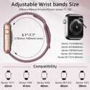 6 Pack Sport Bands Compatible with Apple Watch Band,Silicone Waterproof Strap for iWatch Apple Watch, Size: 38mm/40mm/41mm/42mm(series 11 10) Women Men