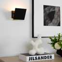 HEQIQEH Modern Style Battery Operated RGB Wall Sconces Adjustable LED Cube Indoor Up and Down Wall Lamp with Remote Control, Dimmable Wall Lighting Fixtures for Bedroom, Hallway, Living Room 2-Pack,