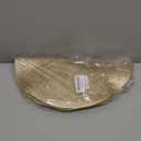 Snowkingdom Gold Placemats Round Set of 8, Gold Metallic Hollow Vinyl 15 Inch Round Placemat, Washable Wipeable Easy Clean Non Slip Stain Kitchen Dining Table Place Mats for Wedding Party Decoration