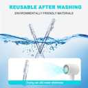 48 Pcs Earwax Removal Adhesive Swabs Ear Wax Removal Tool & Ear Cleaning Tool Kit, with Gentle Removal Stick for All Ages (Single Head)