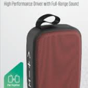 Acoustix Mini Bluetooth Speaker Wireless Portable Stereo Audio, Hands-Free, Burgundy