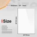 KINLINK 24x36 Plexiglass Sheets 1/8 inch Thick - 3mm White Cast Acrylic Sheet, Plastic Board Polycarbonate Sheet for DIY Project, Craft, Table Top, Acrylic Sign and Wedding Invitation 2 Pack