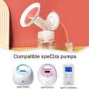 Pumpmom 24mm Flanges Compatible with Spectra S2 Spectra S1 9 Plus Synergy Gold Breastpumps Accessories, Replacement Breast Shield to Spectra Pump Parts and Spectra Flange