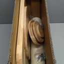 HITTITE Solid Wood Cat Tree Tower, Cat Scratching Post with Bed, 27" Small Cat Tree, Compact Cat Tower with Scratching Pad and Removable Cat Bed, Modern Cat Tower for Indoor Cats Large Adult (White)