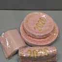 FoldTier 200 Pcs Graduation Plates and Napkins 2026, Pink and Gold Graduation Decorations, Class of 2026 Congrats Grad Paper Plates and Napkins for College High School Graduations Party, Serve 50