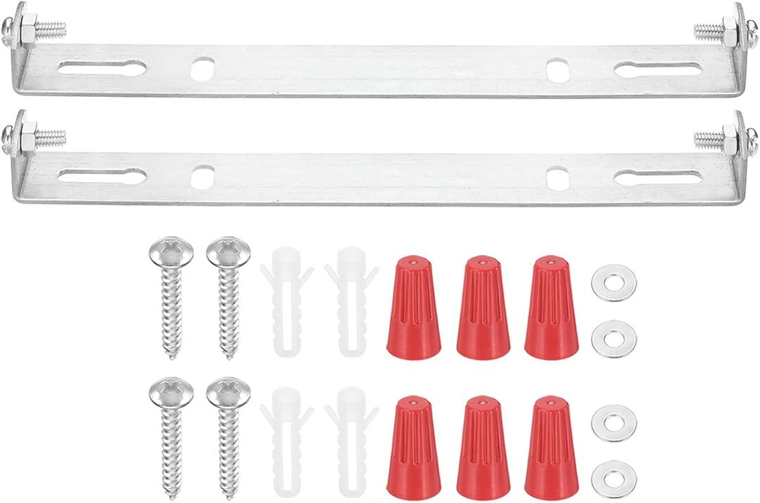 PATIKIL 160mm (6.3") Universal Light Fixture Mounting Bracket Kit, Light Crossbar Ceiling Light Plate with Screw for Wall Lights Ceiling Lighting Pendant Chandelier