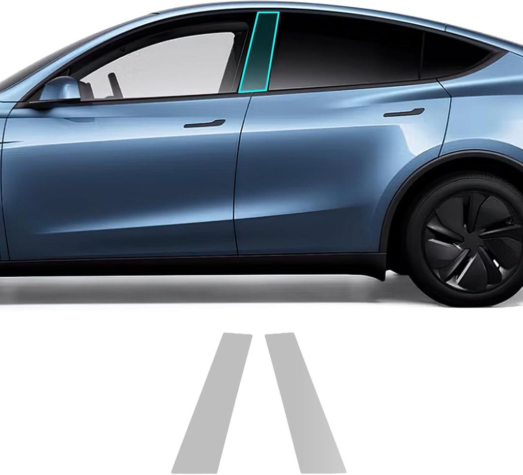 for 2025 2026 Tesla Model Y Juniper TPU PPF Paint Protective Film Custom Fit Anti Scratch Self Healing Shield Guard Tesla Finishing Accessories for B-Pillar