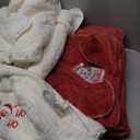 Gilprop 18 Pcs Christmas Bath Towels Set, 6 Bath Towels & 6 Hand Towel & 6 Wash Cloths Santa Claus Snowman Embroidered Absorbent Towel for Xmas Home Bathroom Kitchen Holiday Decor