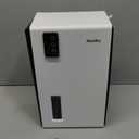 NineSky Dehumidifier for Home, 95 OZ Water Tank, (1000 sq.ft) Dehumidifiers for Bathroom Bedroom Basement with Auto Shut Off,7 Colors LED Light(White)