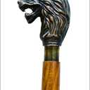 37" Nebula Walking Stick top Wolf Gothic Walking Stick Antique Winter Cane