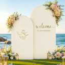 Beige Arch Backdrop Cover Set of 2 Beige Arch Cover 7.2 and 6ft Wedding Arch Cover Stretchy Backdrop Bridal Baby Shower Birthday Party Arches Stand Covers Spandex