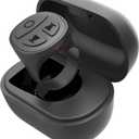 Tiktok Scrolling Ring for iPhone, Bluetooth Camera Remote Control, Phone Scroll Ring Page Turner, TIK Tok Scrolling Ring for iPhone iPad Android(D02, Black)