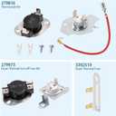 Dryer Heating Element Kit Replaces For Whirlpool Model WED7500GC0 WED7120HW1 WED7500GW0 WED7120HW0 WED75HEFW1 WED9150WW0 WED9050XW0 WED92HEFW1 GEW9200LW1 GEW9250PL1 GEQ9800PW1 GEW9200LW0