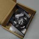 4 Pieces Self Adhesive Curtain Rod Bracket, Universal Plastic Curtain Rod Holders, No Drill Curtain Rod Brackets Curtain Rod Hooks for Bathroom, Bedroom, Livingroom, Kitchen (Black)