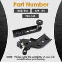 924-144 924-143 Durable Upper Lower Sliding Door Roller Bracket Right Side for 1996-2020 Chevy Express 2500 GMC