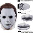 WPOZD Halloween Michael Myer Mask, Latex Horror Scary Masks for Adult Cosplay, Great for Costume Parties, Easter