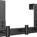 WUIVIUT Over The Door Hooks, Coat Rack Over The Door Heavy Duty Towel Rack Clothes Hanger for Bathroom liveroom Kitchen (3 Hook, Fits 1-3/4'' Thick)