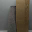 Color&Geometry Rubber Backed Waffle Bath Mat 36x24, Non Slip Machine Washable Bathroom Rugs, Soft Absorbent Chenille Boho Carpet for Bathroom Floor, Tub and Shower, Grey