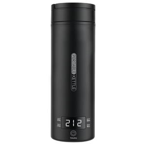 Portable Electric Kettle （120V）, Travel Tea Kettle, 316 Stainless Steel Premium Liner, 4-speed Temperature Adjustment with Auto Shut-off and Boil-Off Protection black