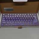 Qeefairary Purple Pudding Keycaps, Custom Shine Through PBT Keycaps for Mechanical Gaming Keyboard, Compatible with 100%, 95%, 80%, 75%, 65%, 60% Keyboards (Summer Lotus)