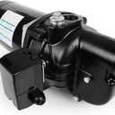 SWS50- Cast Iron Shallow Jet Well Pump - 1/2 HP 375 Gallons 0-25 FT Depth 115V 230V Dual Voltage Heavy Duty Shallow Well Pump