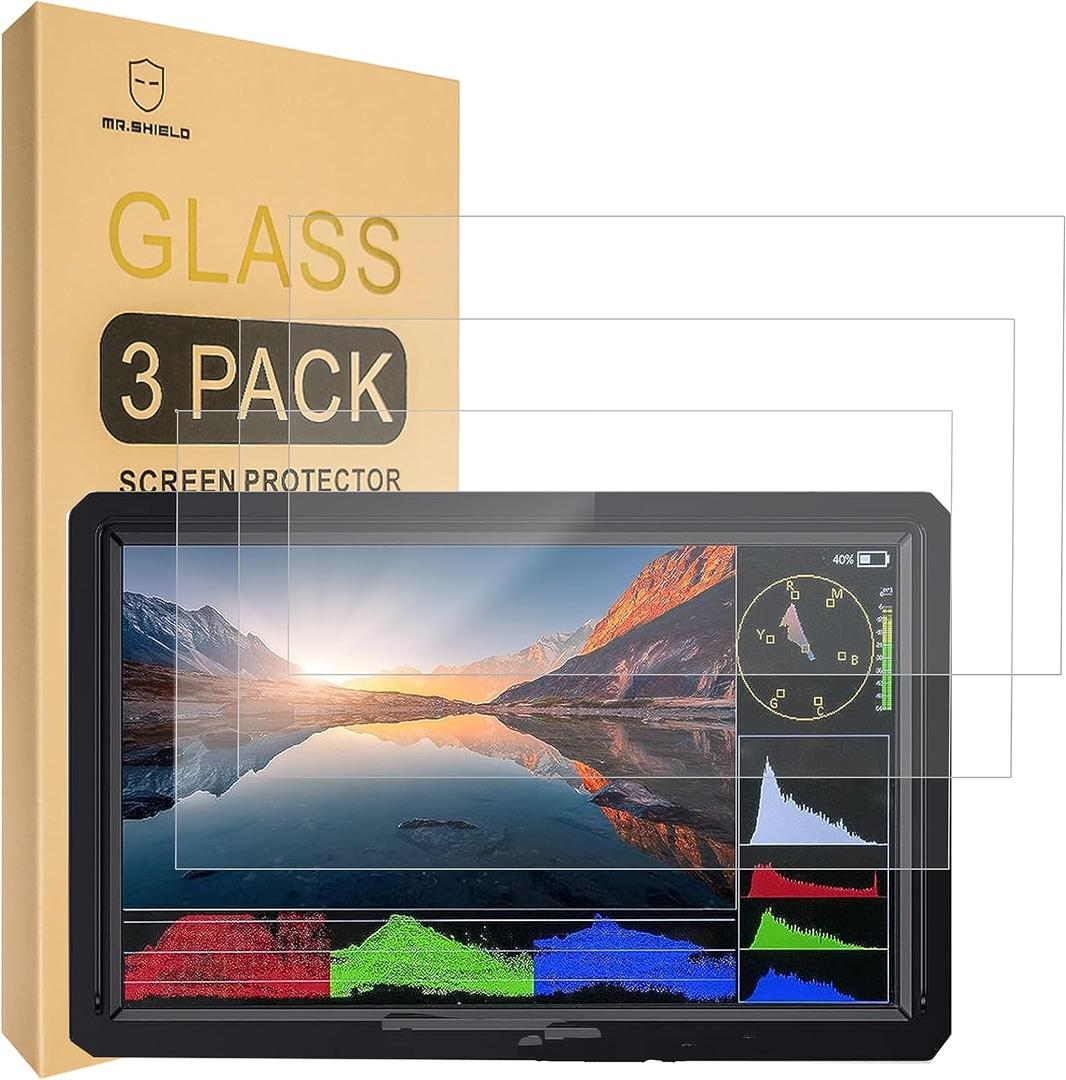 Mr.Shield [3-Pack] Screen Protector For FEELWORLD FW568S 6 inch [Tempered Glass] [Japan Glass with 9H Hardness] Screen Protector