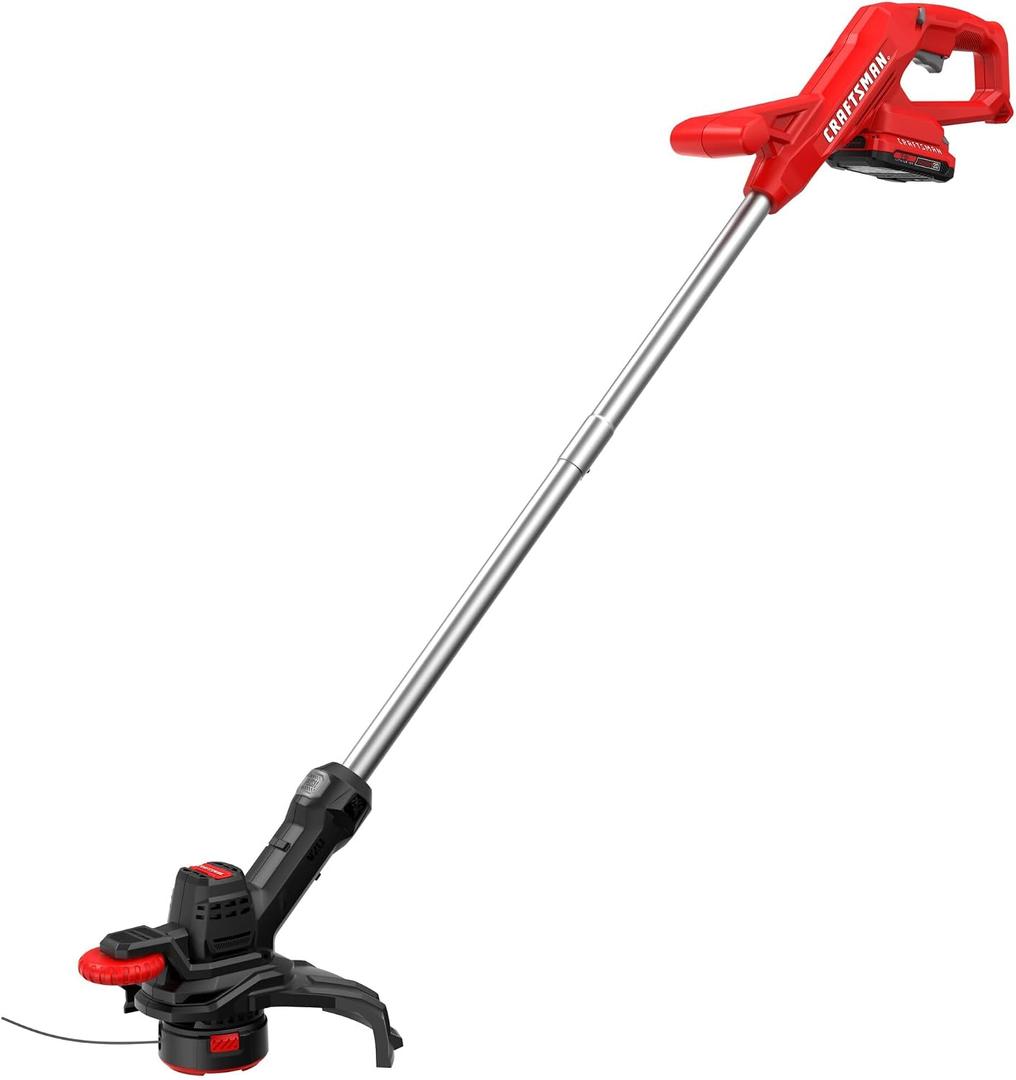CRAFTSMAN V20 Cordless 10 in. WEEDWACKER String Trimmer and Edger Kit with 2.0 Ah Battery and Charger (CMCST915D1)
