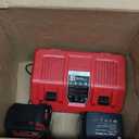 2 Pack 9.0Ah 18v Battery Replacement for Milwaukee with Rapid Dual Charging Port 18v Battery Charger, 48-11-1840, 48-11-1828, 48-11-1820, 48-11-1815, 48-11-1850, 48-11-1860, 48-11-1890