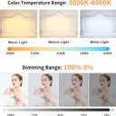 Upgraded Nail Tech Lamp with Dual Phone Holder, 34 in Foldable Large Nail Light for Desk, 3 Modes 3000K-6000K LED Manicure Lamp, Half Moon Light for Lash Eyelash Extension, Tattoo, Eyebrows