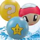 13.5 Set of 3 Fun Indoor and Outdoor Balls - Can Use for Play/Room Decor/Party Decor/Pool Inflatable Water Toys - Medium