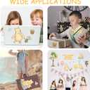 Winnie Wall Stickers for Kids, Winnie Character Stickers, The Pooh Inspirational Sticker, The Pooh Removable Sticker for Kids Baby Nursery Children Room Living Room Bedroom Playroom Wall Decoration