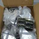 HOLKIE Caster Wheels Locking 3 Inch Expanding Stem Casters, Threaded Swivel Casters Set of 4 Heavy Duty Castors, Fit 1", 1-1/4", 1-2/5", 1-1/2",1-5/8" ID Stainless Steel Table, Cart, Furniture Legs