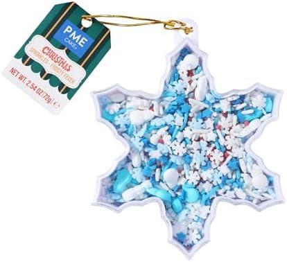 PME Christmas Novelty Sprinkles - Frosty Fever (2.54oz), Set of 2 PME Christmas Novelty Sprinkles - Frosty Fever (2.54oz), Set of 2