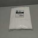 Home Queen White Semi Sheer Tie Up Curtain Valances, Linen Textured, Rod Pocket Balloon Window Topper for Living Room, 54 X 20 Inch, 4 Pieces