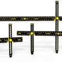Crescent Creative Products Hang It Perfect Pro Picture Frame Wall Hanging Tool With Level, Black, 36 Inch
