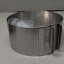 Adjustable Cake Ring Set, Stainless Steel Pastry Ring Mousse Cake Mould with 5-Inch Cake Collar for Baking, Cake Decorating