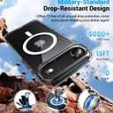 Magnetic for iPhone 17 Air Case, [Anti-Slip] [Military-Grade Drop Protection] [Camera Protection] Skin-Friendly Slim Matte Shockproof Protective for iPhone 17 Air Phone Case, Crystal Clear