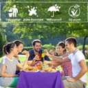 3 x 2 Pack Dark Purple Tablecloth Plastic Rectangle Table Covers PEVA Dark Purple Plastic Table Cloths for Parties Disposable 54 x 108 Inch Tablecloth for Birthday Party School Baby Shower Kitchen Dining